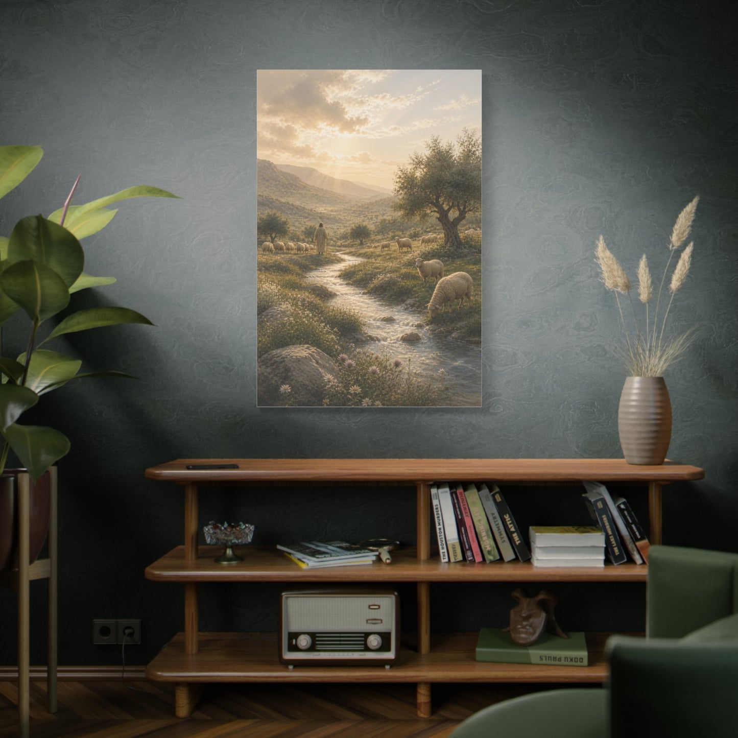 Psalm 23 Shepherd Valley Wall Art & Canvas Print