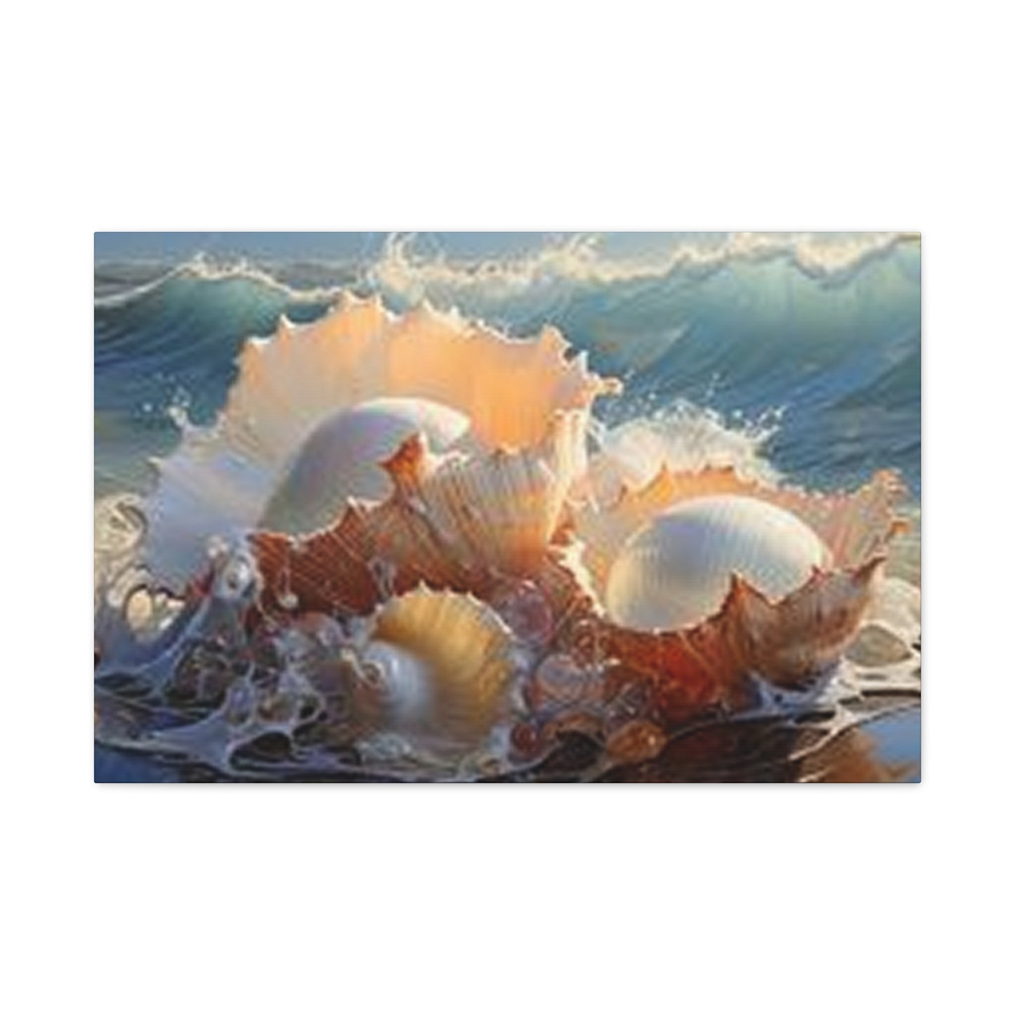 Shells At Sea Shore Wall Art & Canvas Prints