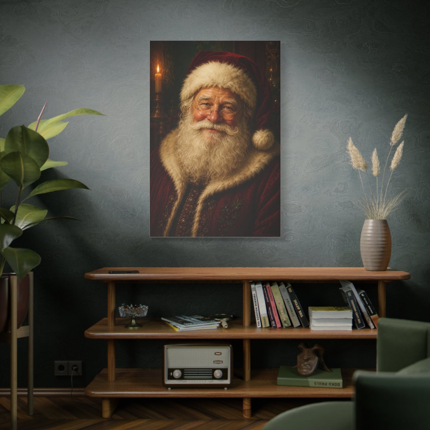 Grand Heirloom Santa Portrait Wall Art & Canvas Print