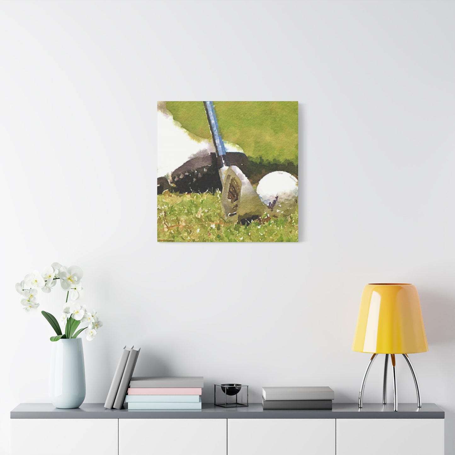 Golf Club Ball Closeup Wall Art & Canvas Prints