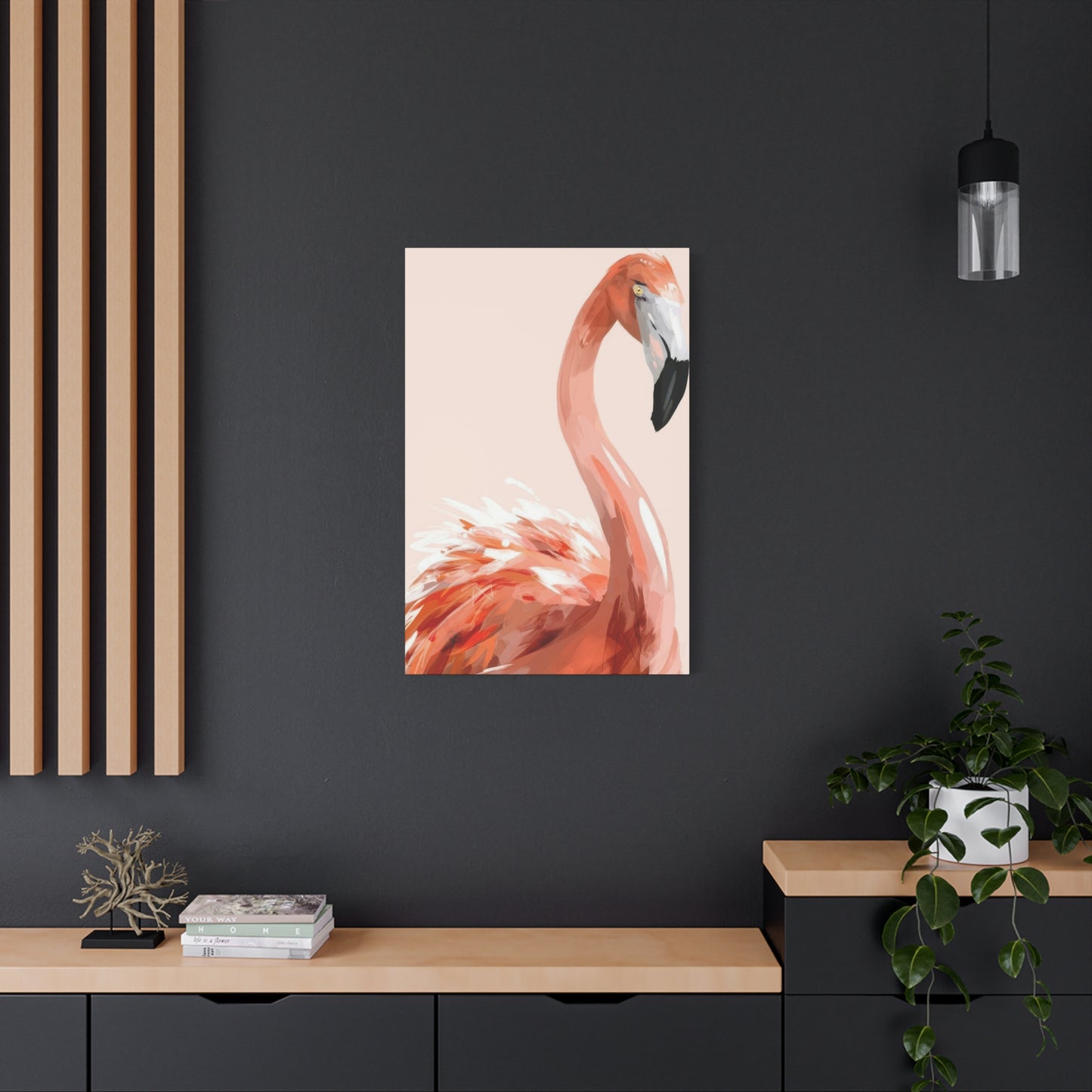 Flamingo Light Portrait Wall Art & Canvas Prints