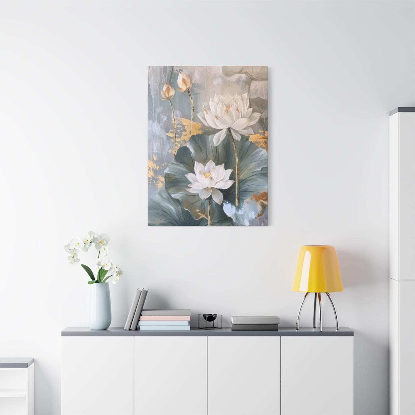White Flower Earthy Opulence Wall Art & Canvas Prints