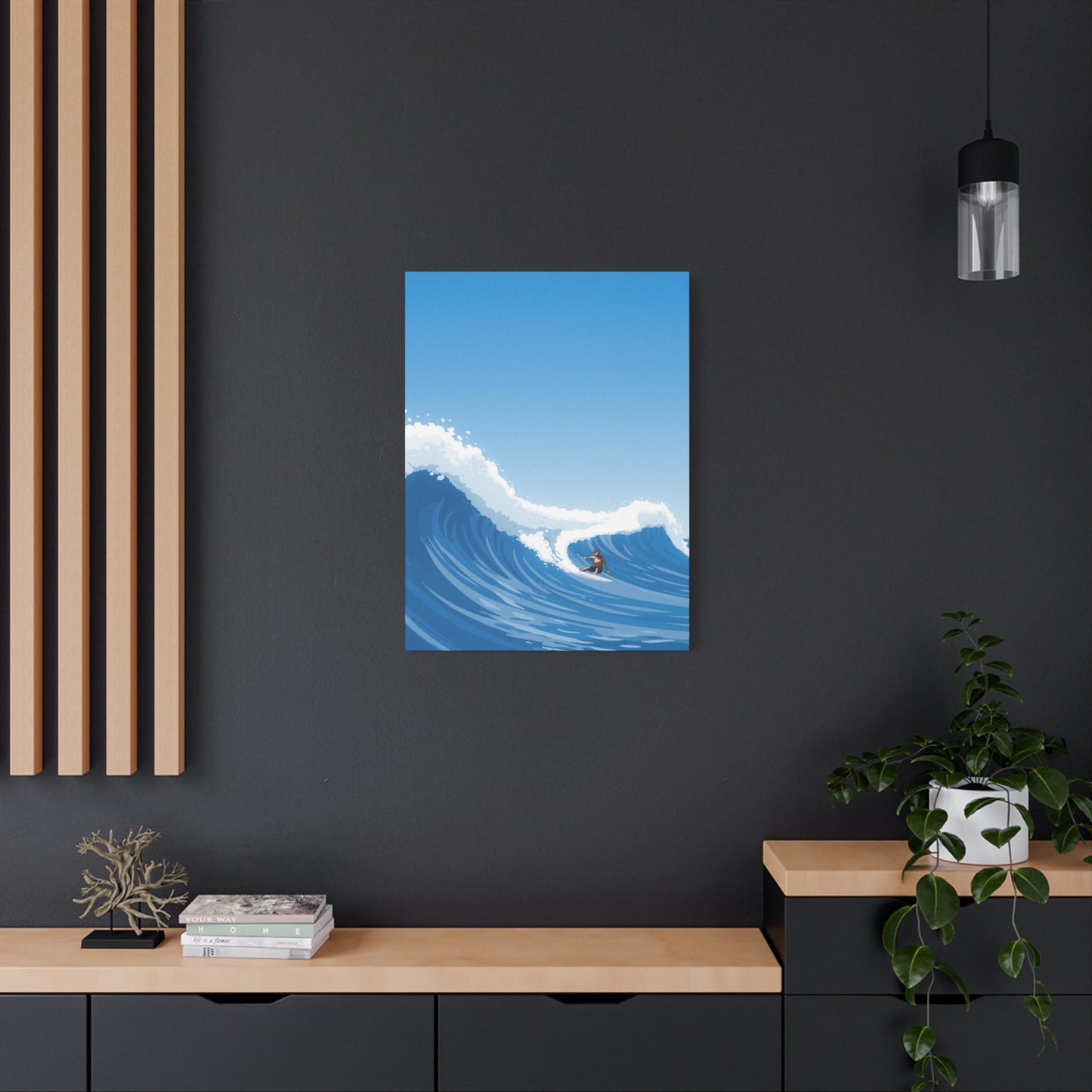 Large Abstract Surfing Wave Wall Art & Canvas Prints