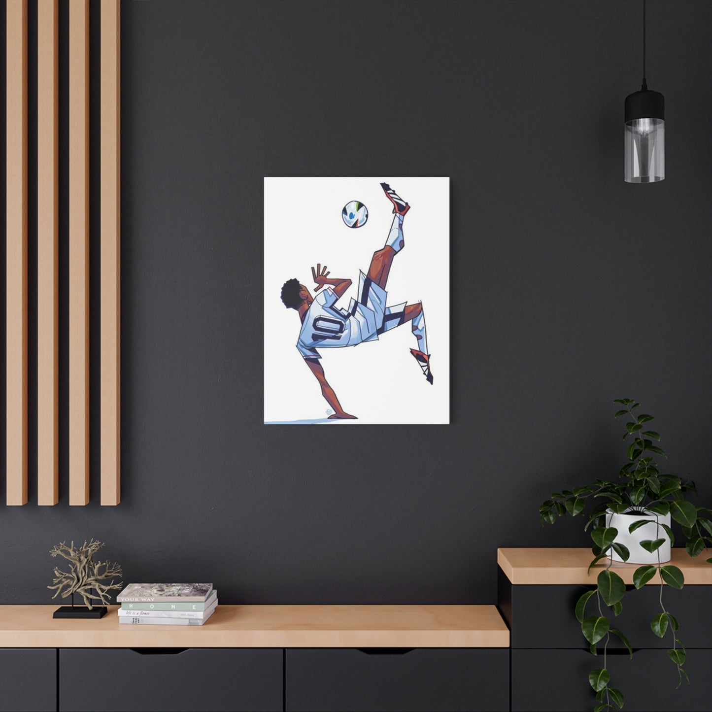 Animated Football Player Wall Art & Canvas Prints