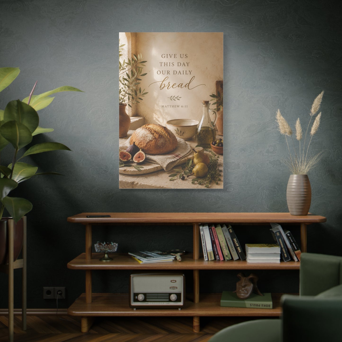 Give Us This Day Our Daily Bread Scripture Wall Art & Canvas Print