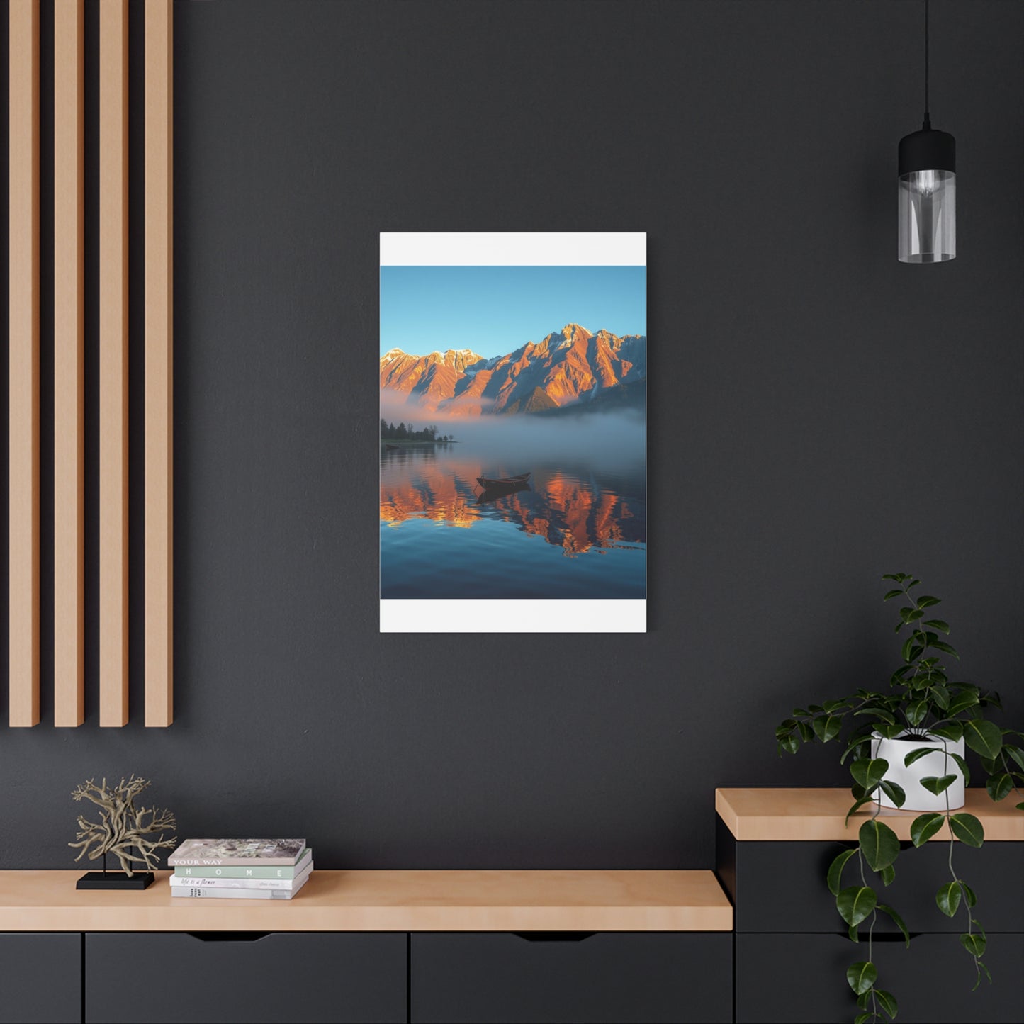 Premium Lake Canvas Print: Tranquil Waters Wall Decor