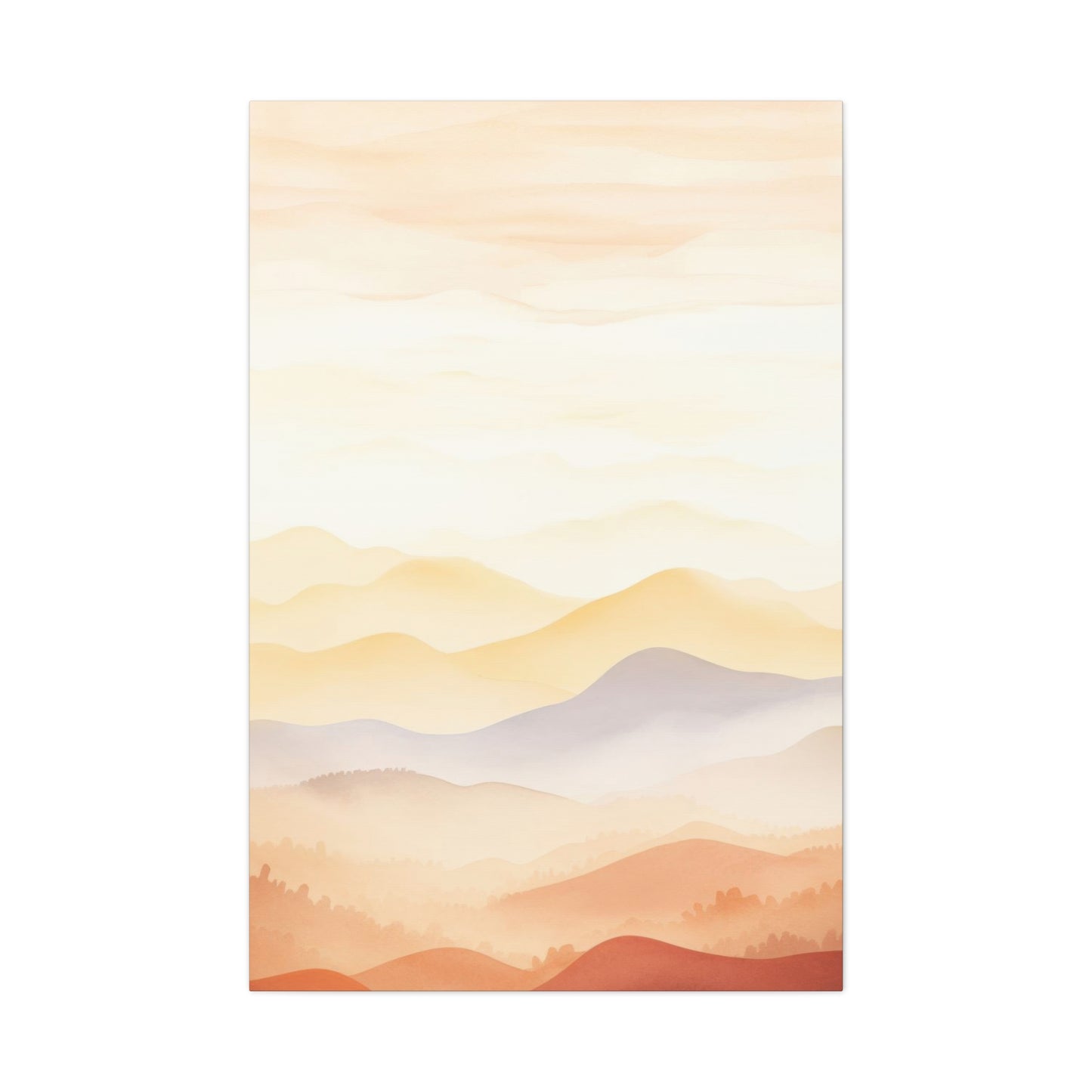 Warm Mountain Range Earth Tones Wall Art & Canvas Prints