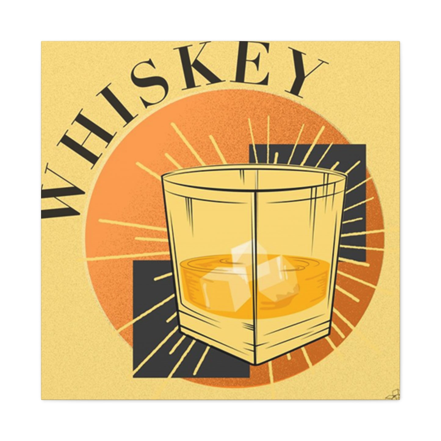 Whiskey Abstract Drinks Wall Art & Canvas Prints