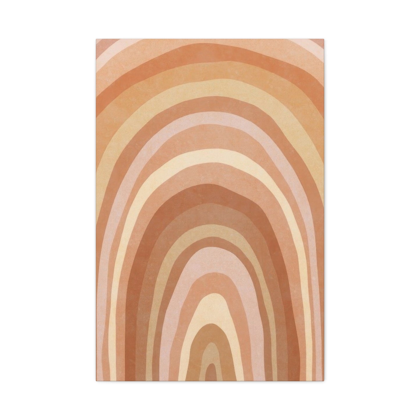 Warm Concentrix Curves Earth Tones Wall Art & Canvas Prints
