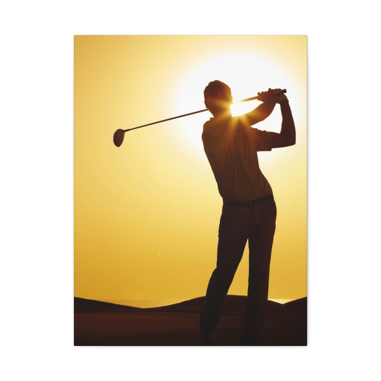 Golf Shot Low Yellow Wall Art & Canvas Prints
