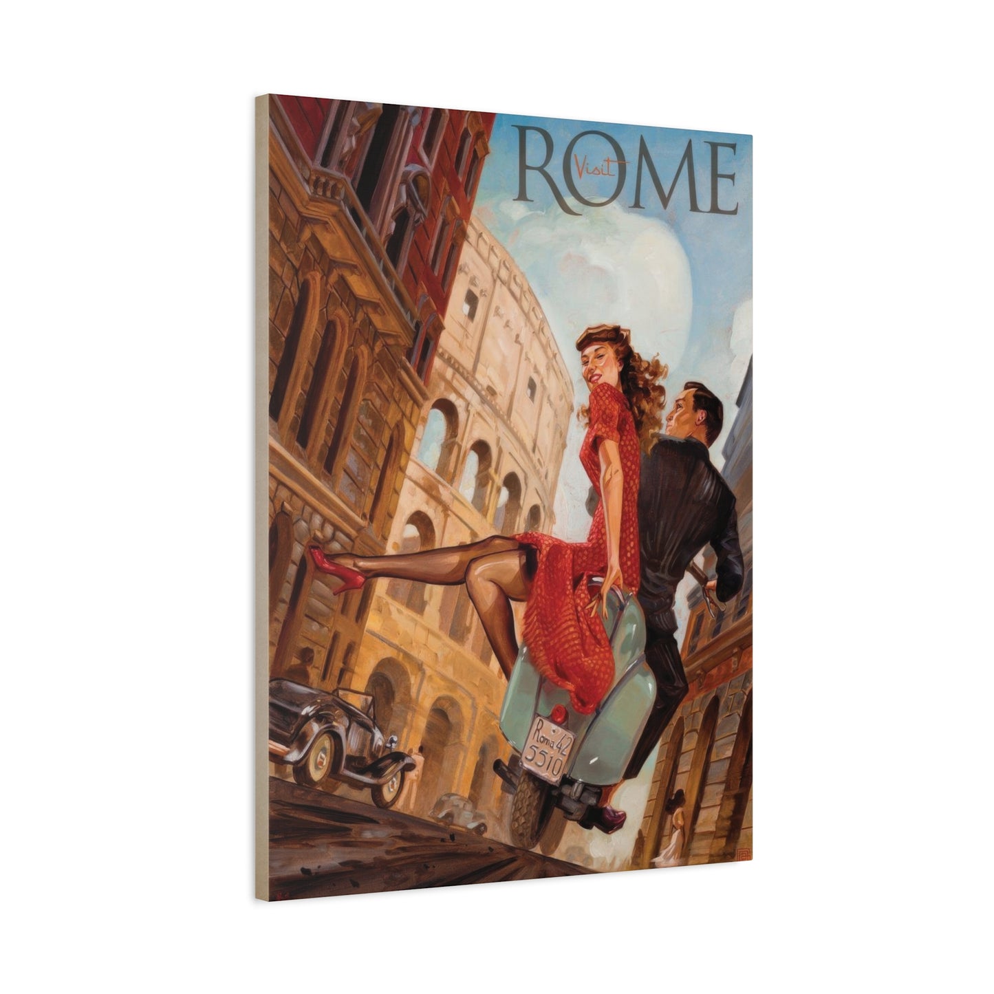 Visit Rome Travel Italy Wall Art & Canvas Prints