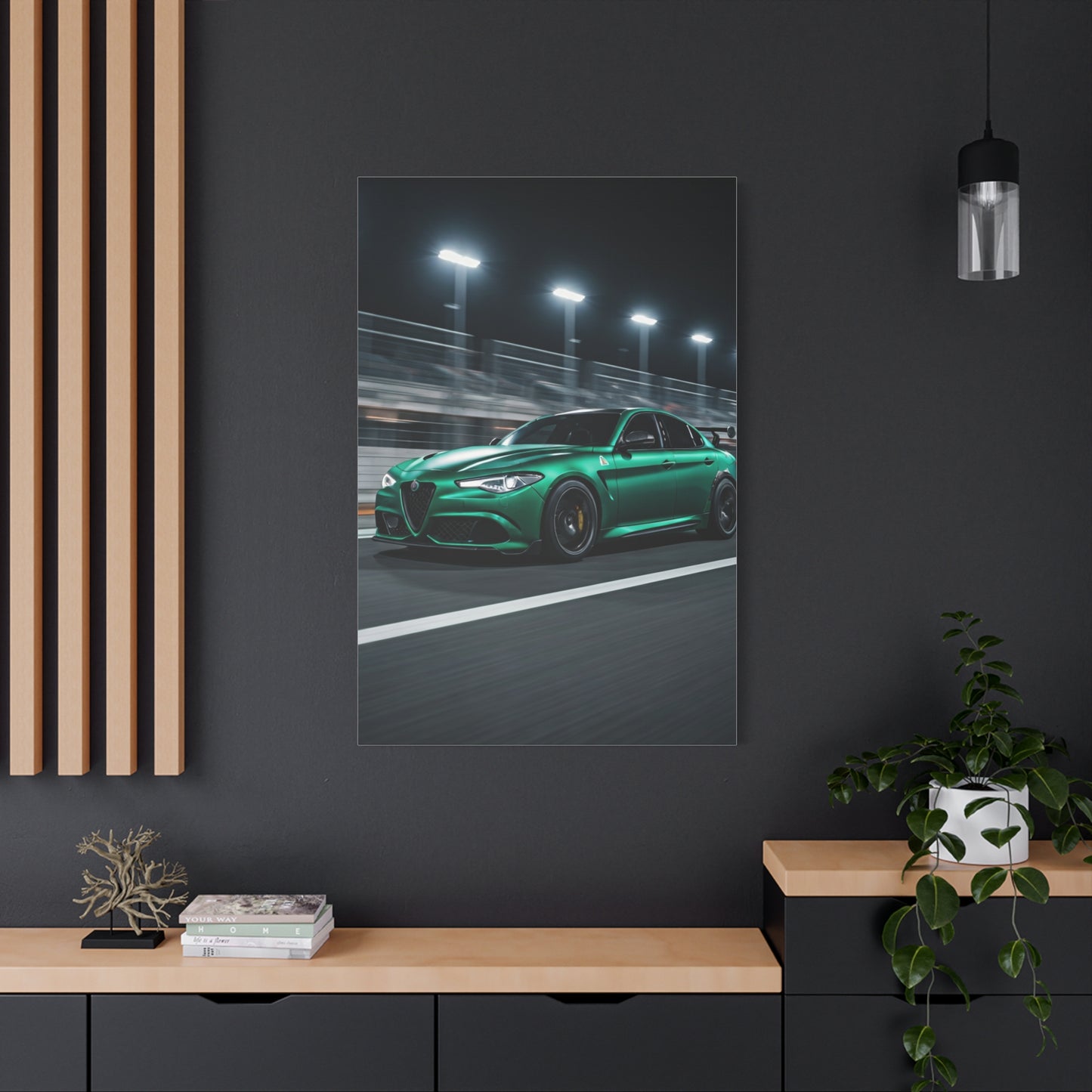 Alfa Romeo Giulia Quadrifoglio Night Circuit Stance Wall Art & Canvas Prints