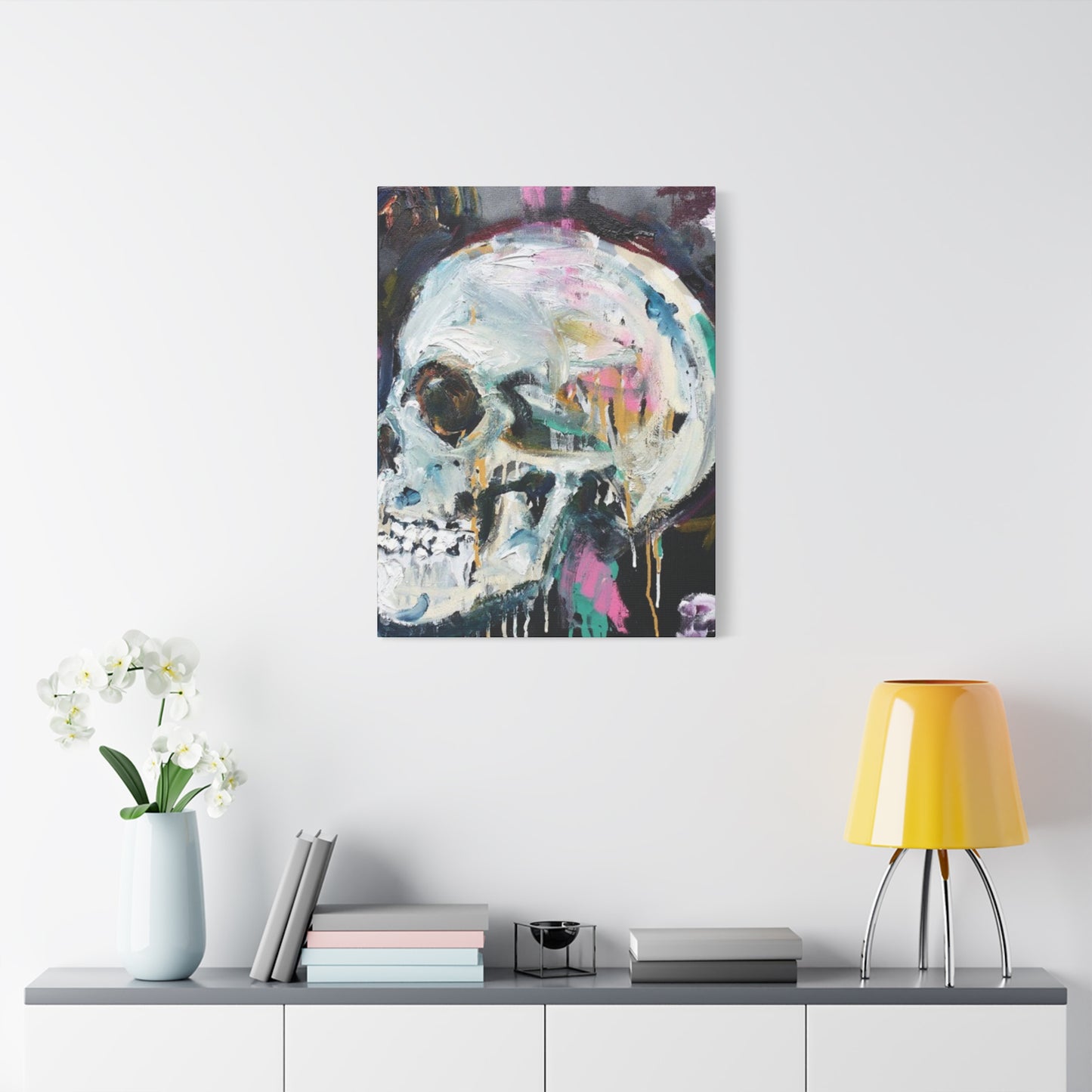 Skull Painting Wall Art & Canvas Prints