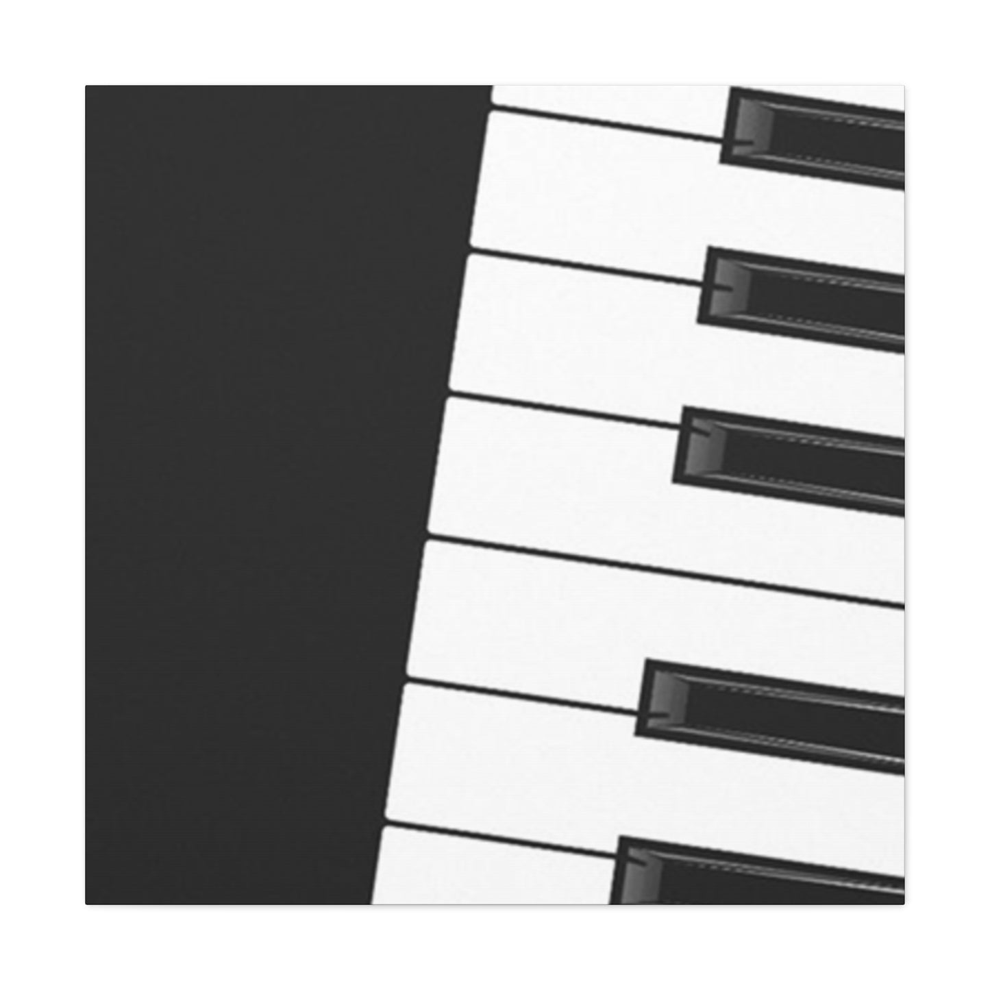 Black & White Piano keys Wall Art & Canvas Prints