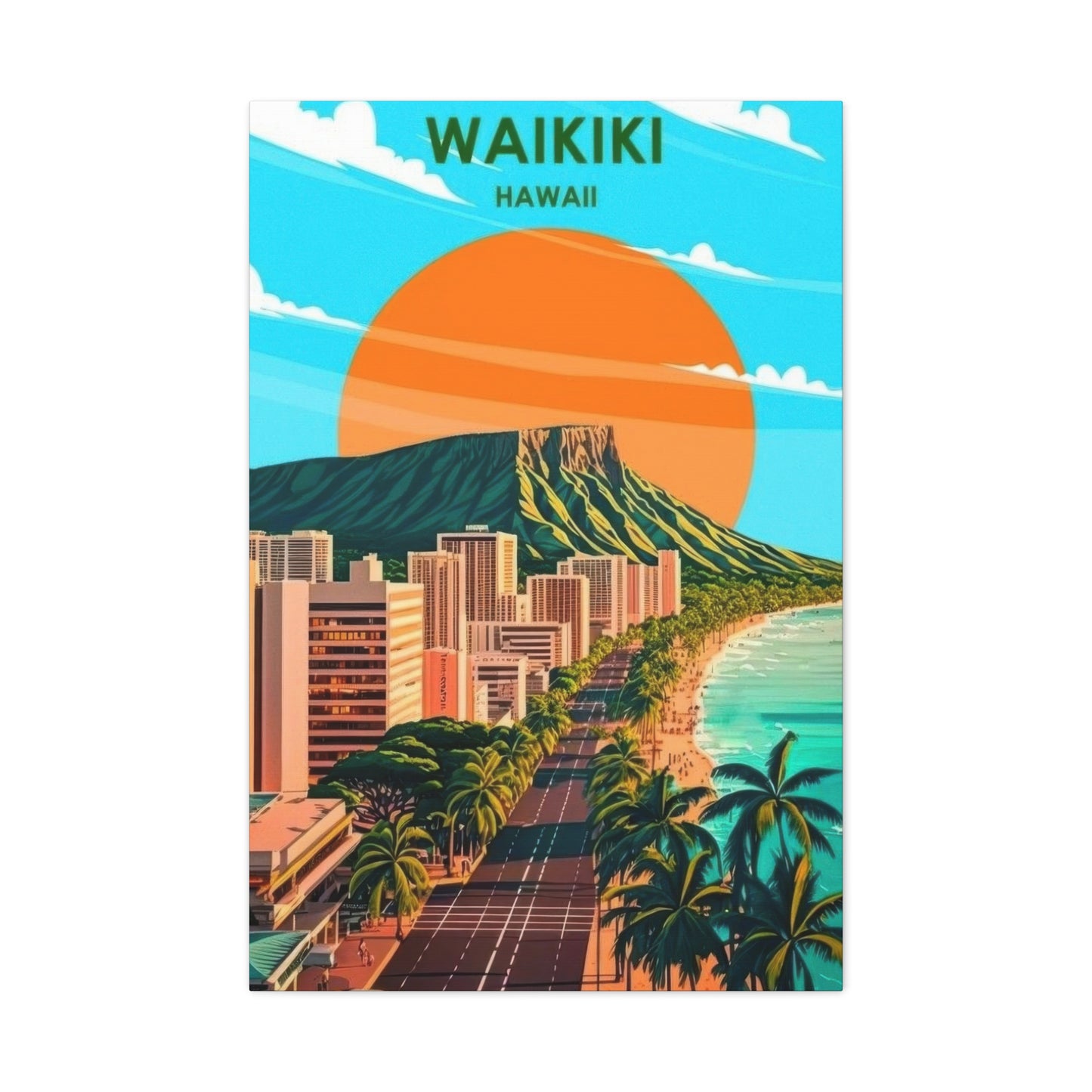 Waikiki Hawaii Wall Art & Canvas Prints