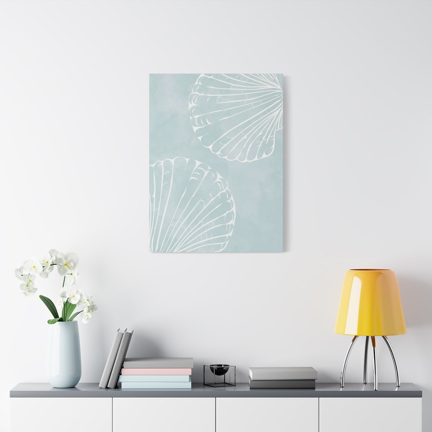 Blue Shell Painting Wall Art & Canvas Prints