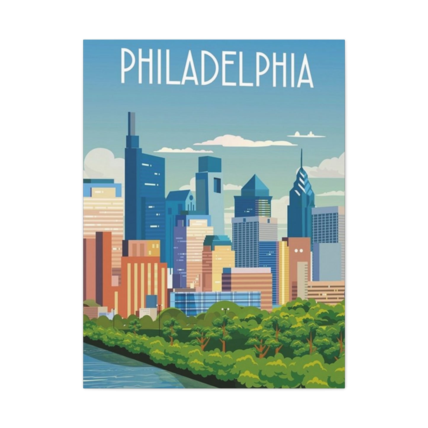 Cityscape Of Philadelphia Wall Art & Canvas Prints