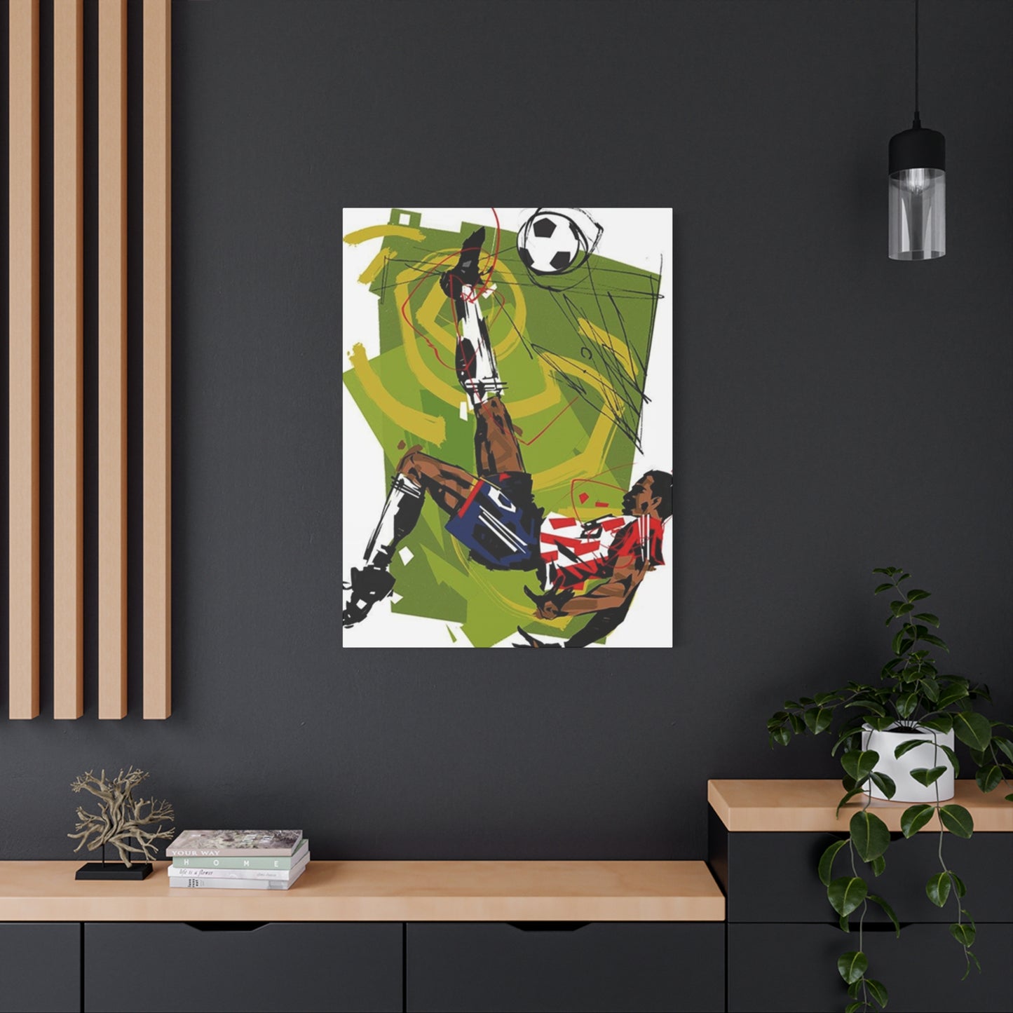 Football Reverse Kick Wall Art & Canvas Prints