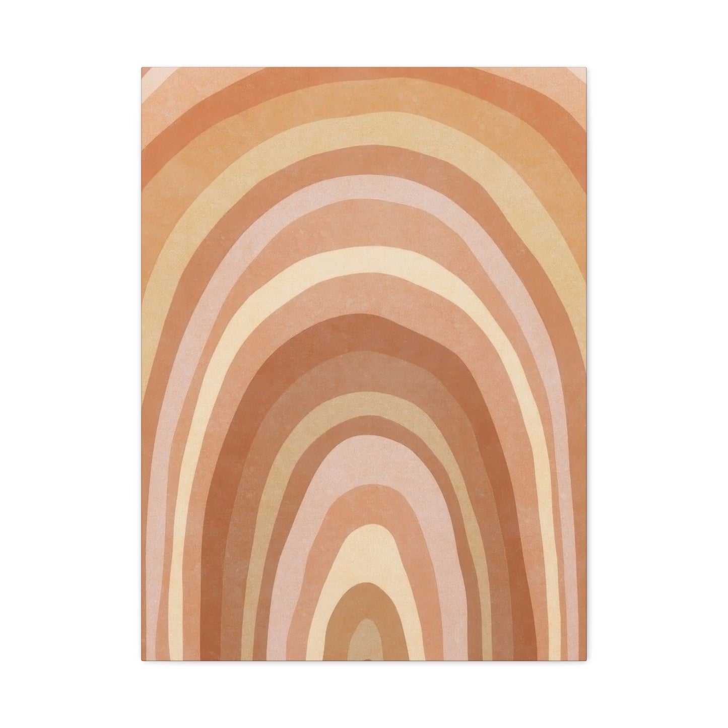 Warm Concentrix Curves Earth Tones Wall Art & Canvas Prints