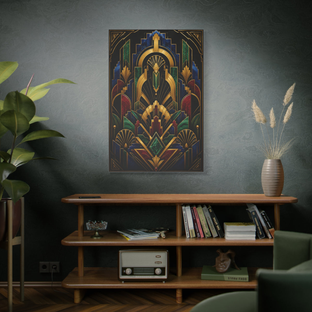 Neo Art Deco Jewel Geometry Wall Art & Canvas Print