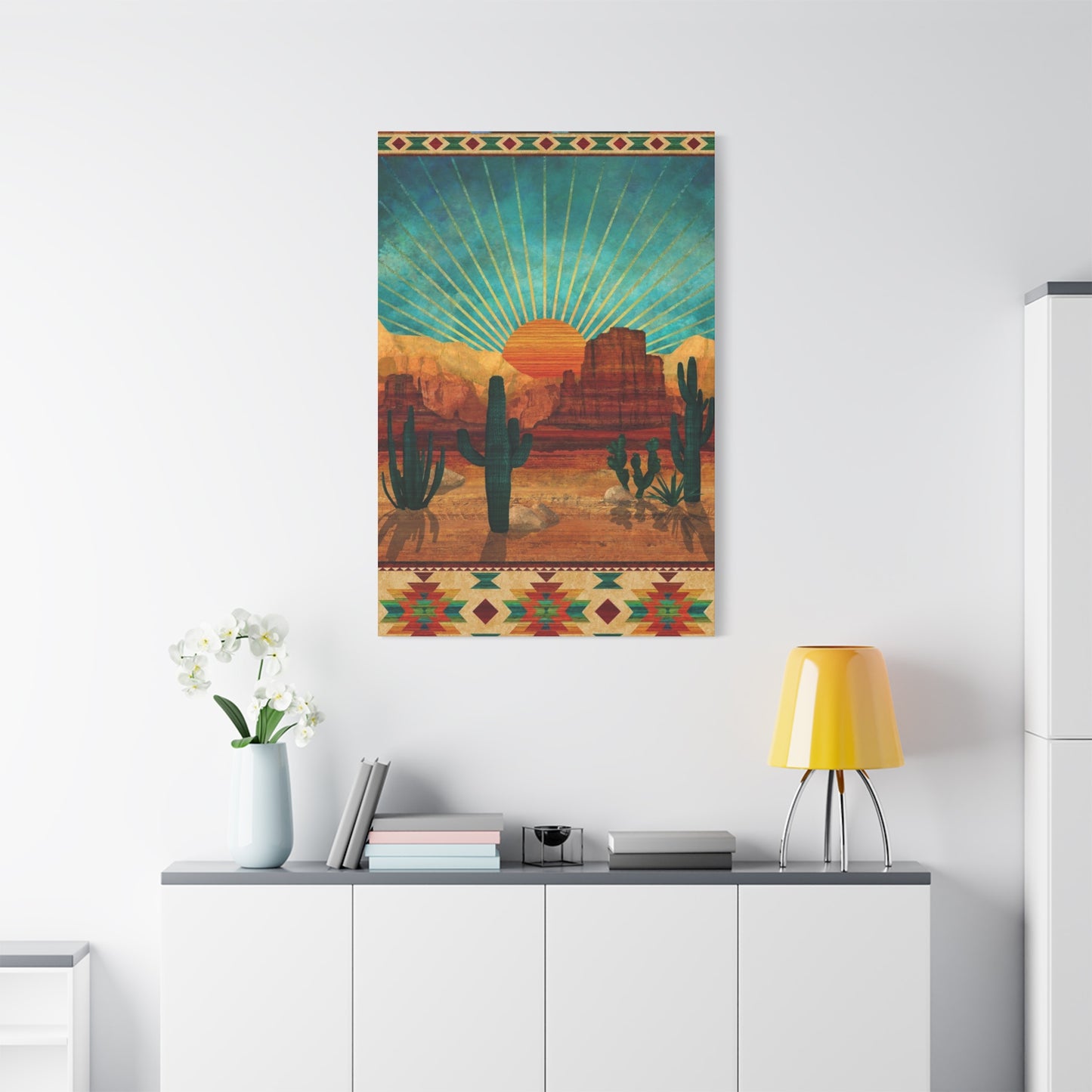 Sunrise In A Desert Wall Art & Canvas Prints