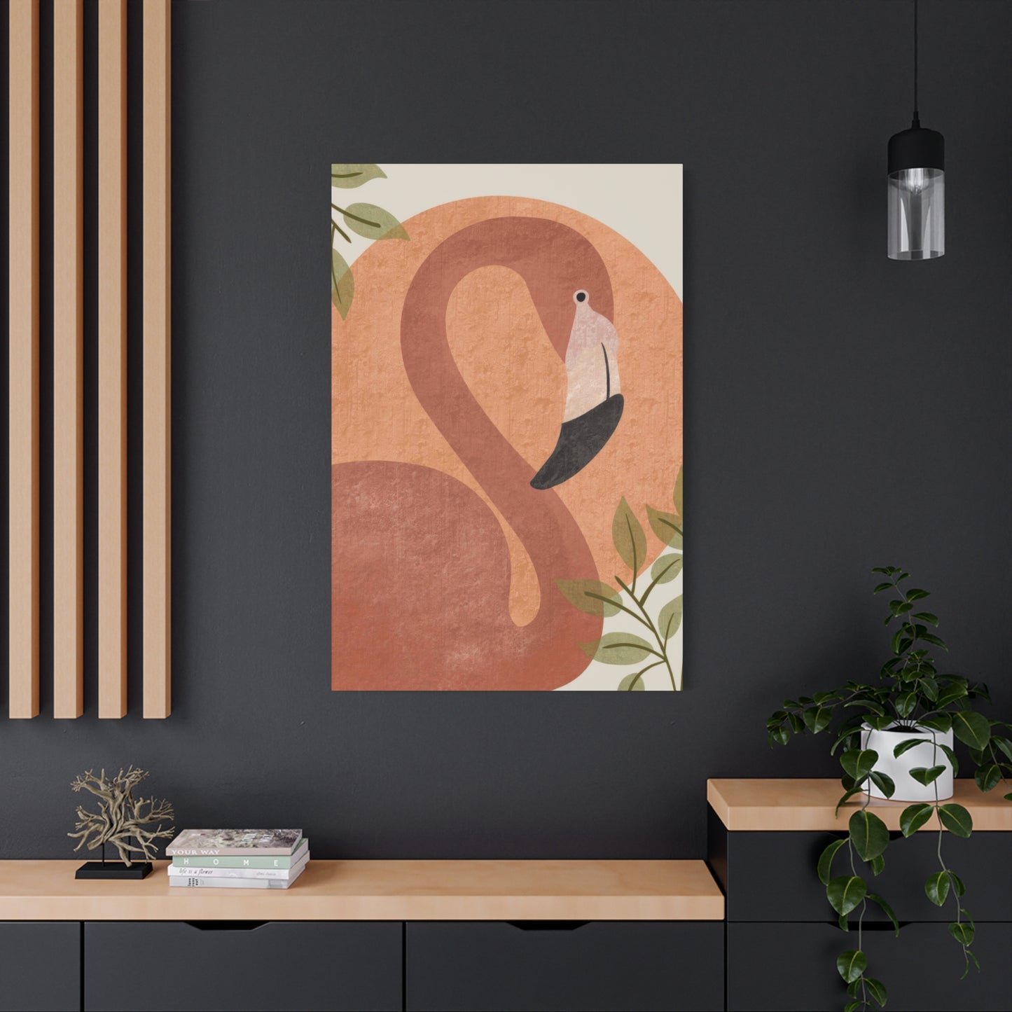 Flamingo Earth Tones Wall Art & Canvas Prints
