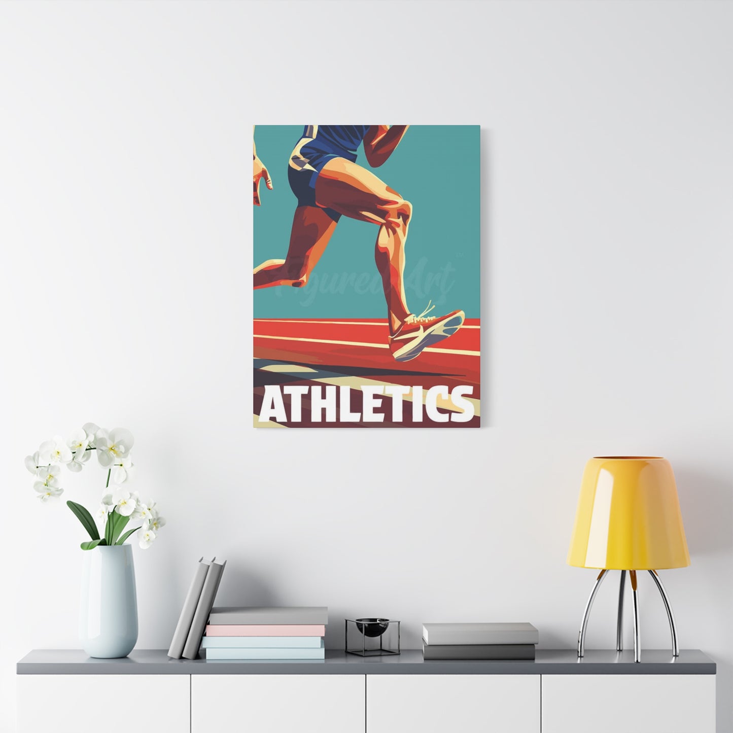 Abstract Athletics Running Wall Art & Canvas Prints