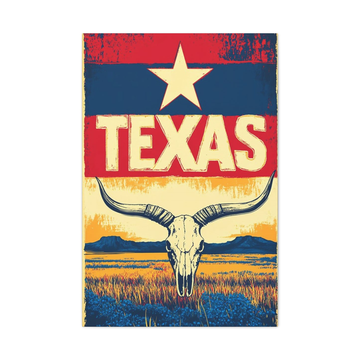 Landscape Of The Texas State Poster Wall Art & Canvas Prints