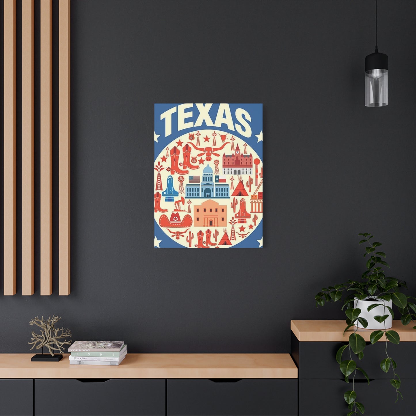 Blue Texas Poster Wall Art & Canvas Prints