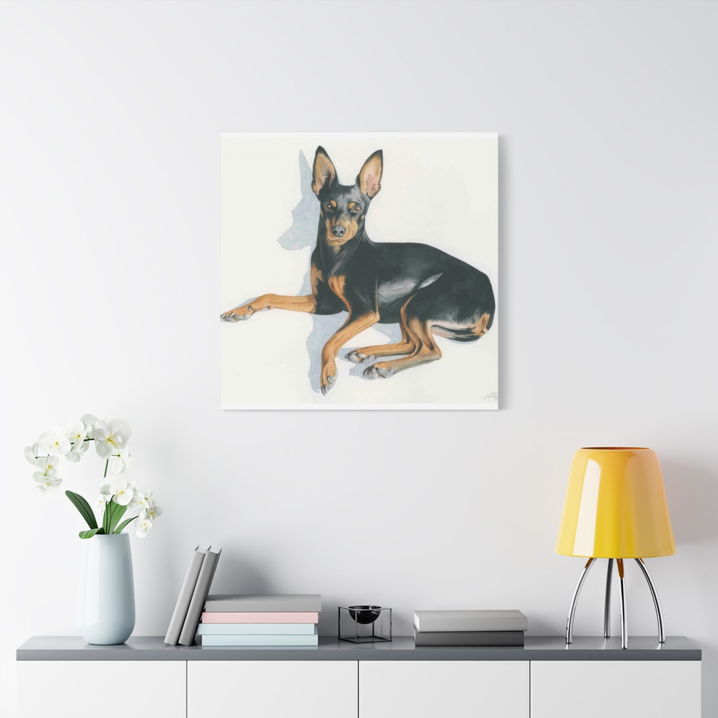 Grace Popp Black Dog Portrait Wall Art & Canvas Prints