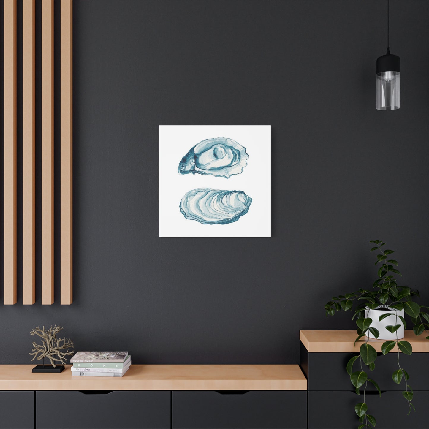 Blue Sea Shell Wall Art & Canvas Prints