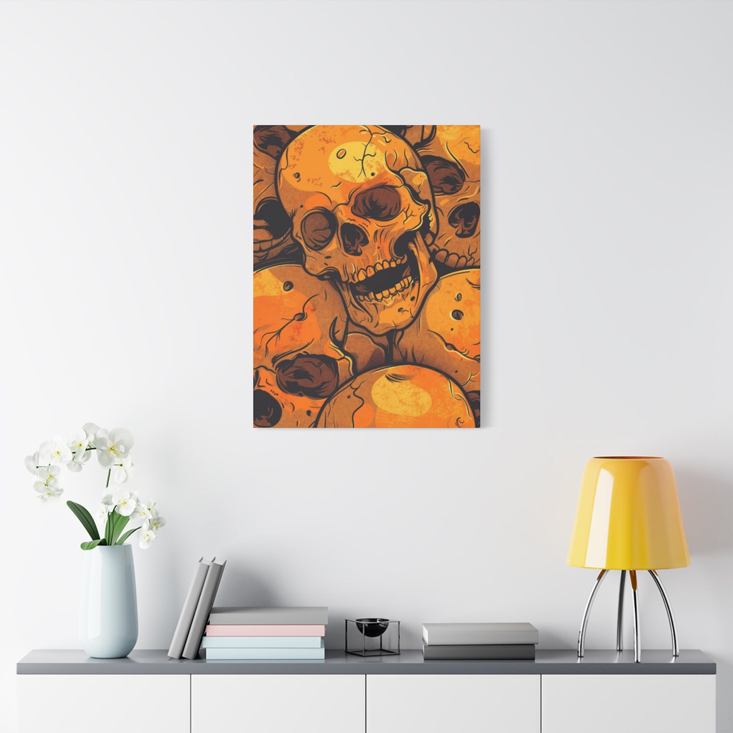 Yellow Skull Wall Art & Canvas Prints
