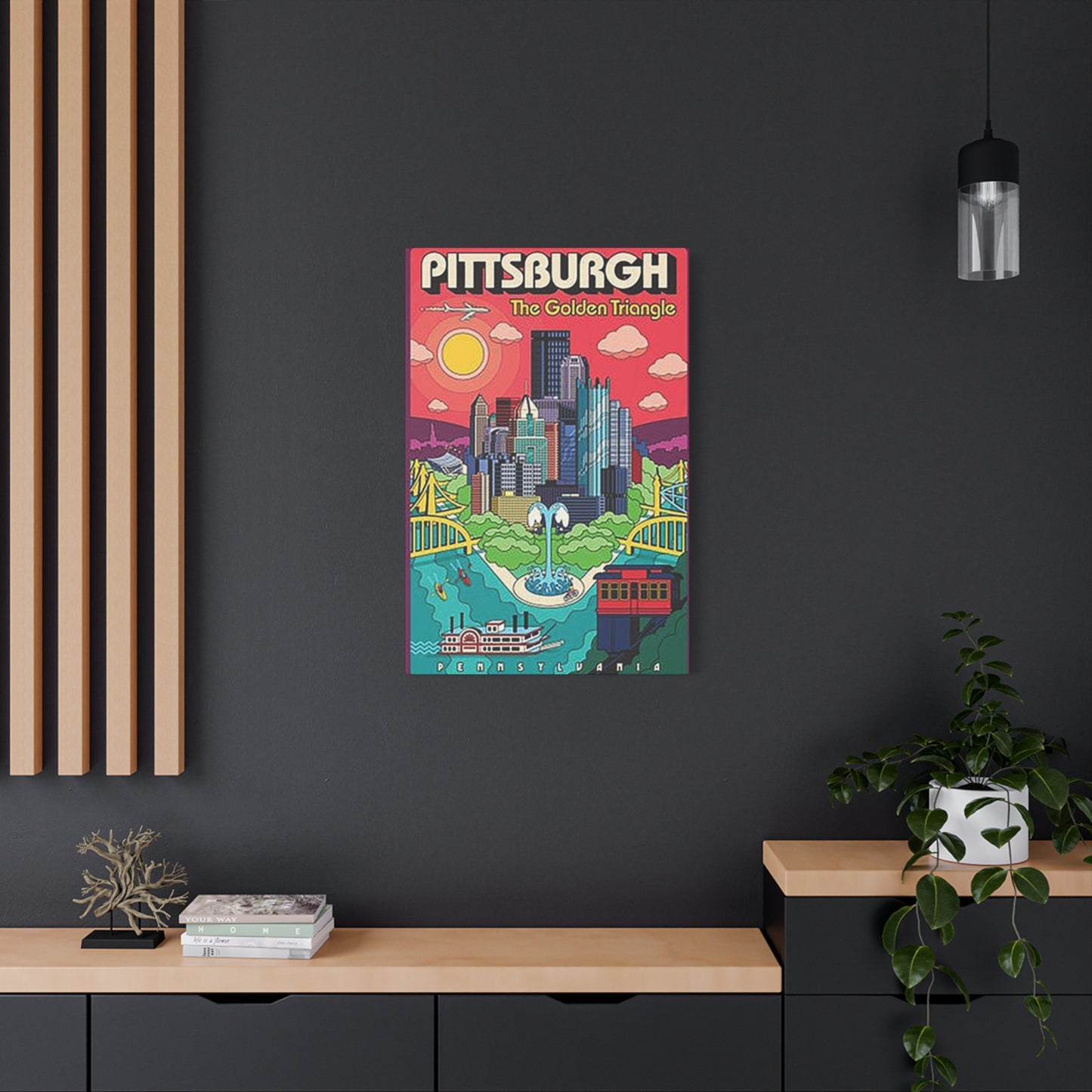 Pittsburgh The Golden Triangle Poster Wall Art & Canvas Prints