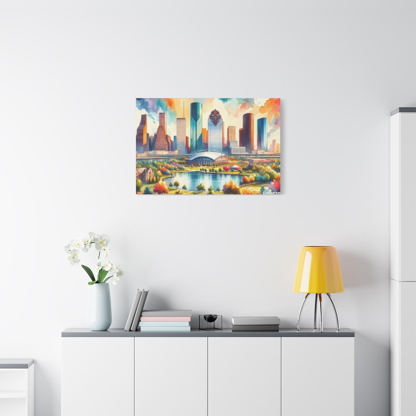 Houston Skyline Vivid Wall Art & Canvas Prints