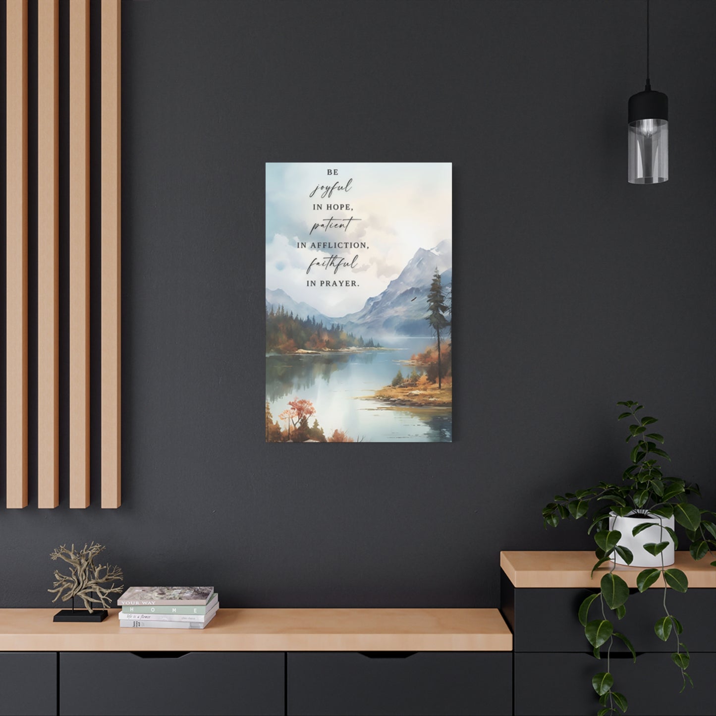Mountain And Scripture Wall Art & Canvas Prints