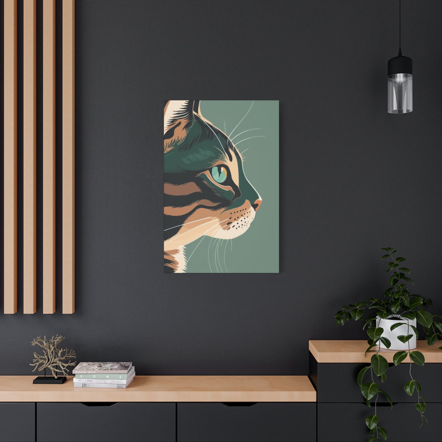 Cat Face Closeup Deco Wall Art & Canvas Prints