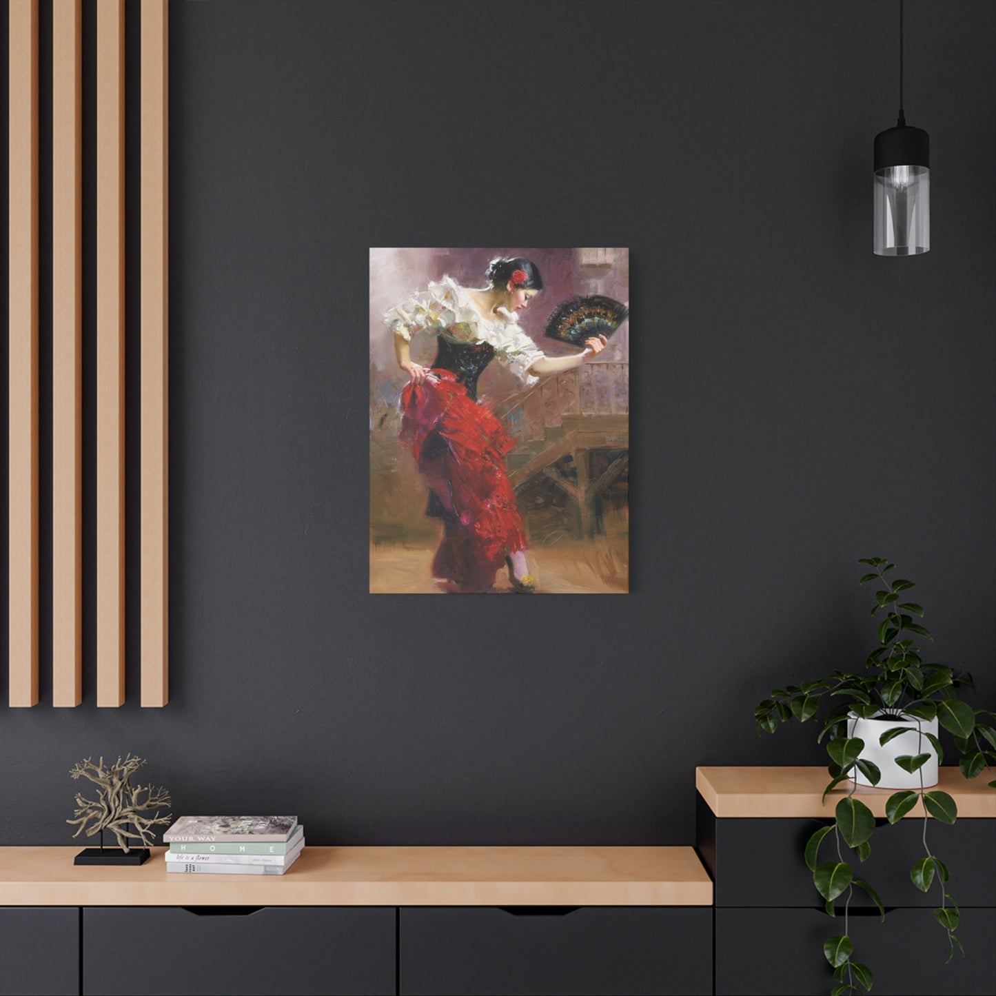 Spain Traditional Dancer Painting Wall Art & Canvas Prints