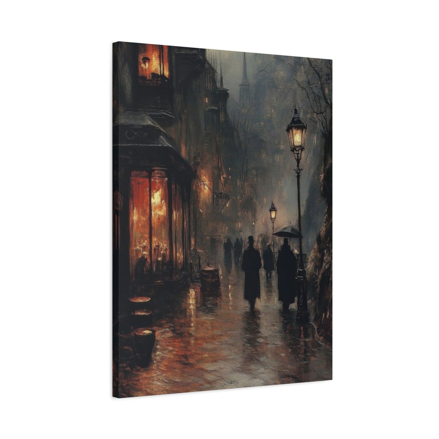 Warm Lit Street Dark Wall Art & Canvas Prints