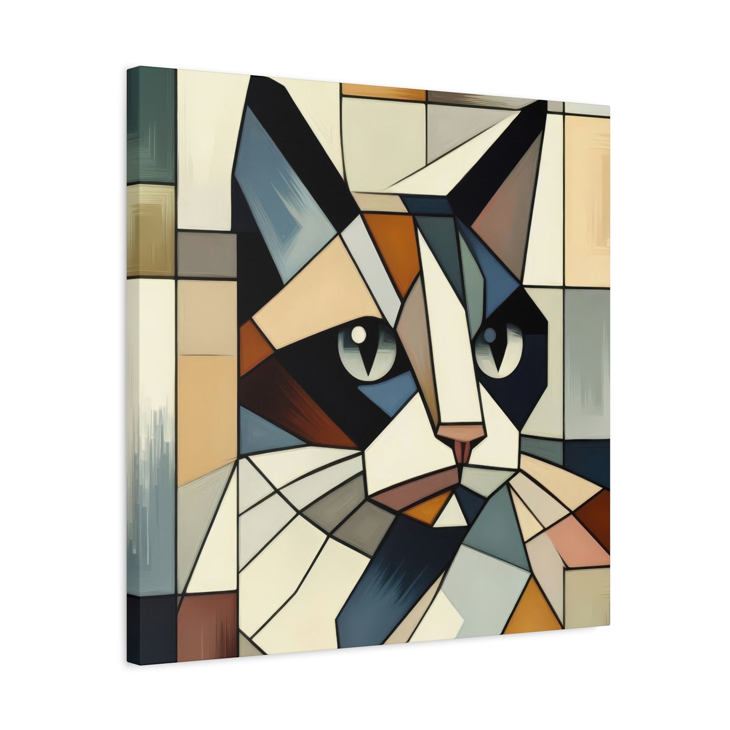 Cat Portrait Cubism Wall Art & Canvas Prints
