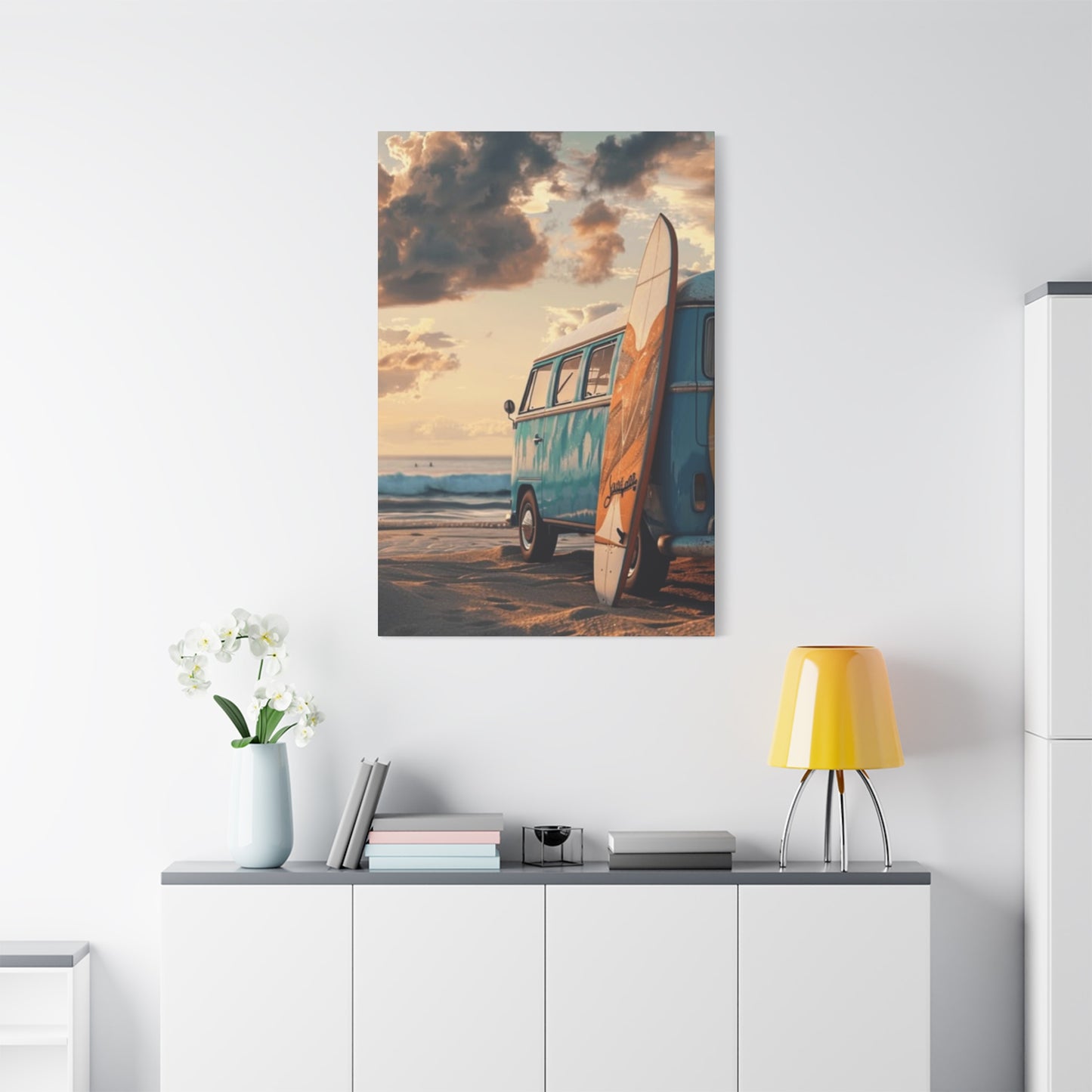 Beach Van And Surfing Wall Art & Canvas Prints
