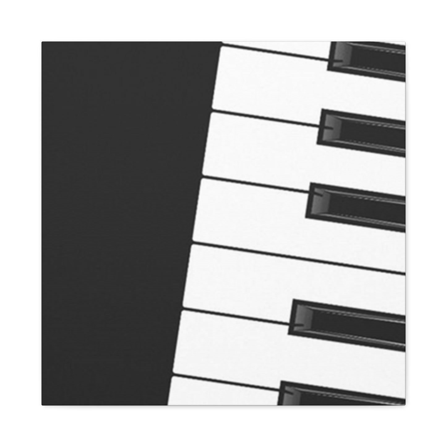 Black & White Piano keys Wall Art & Canvas Prints