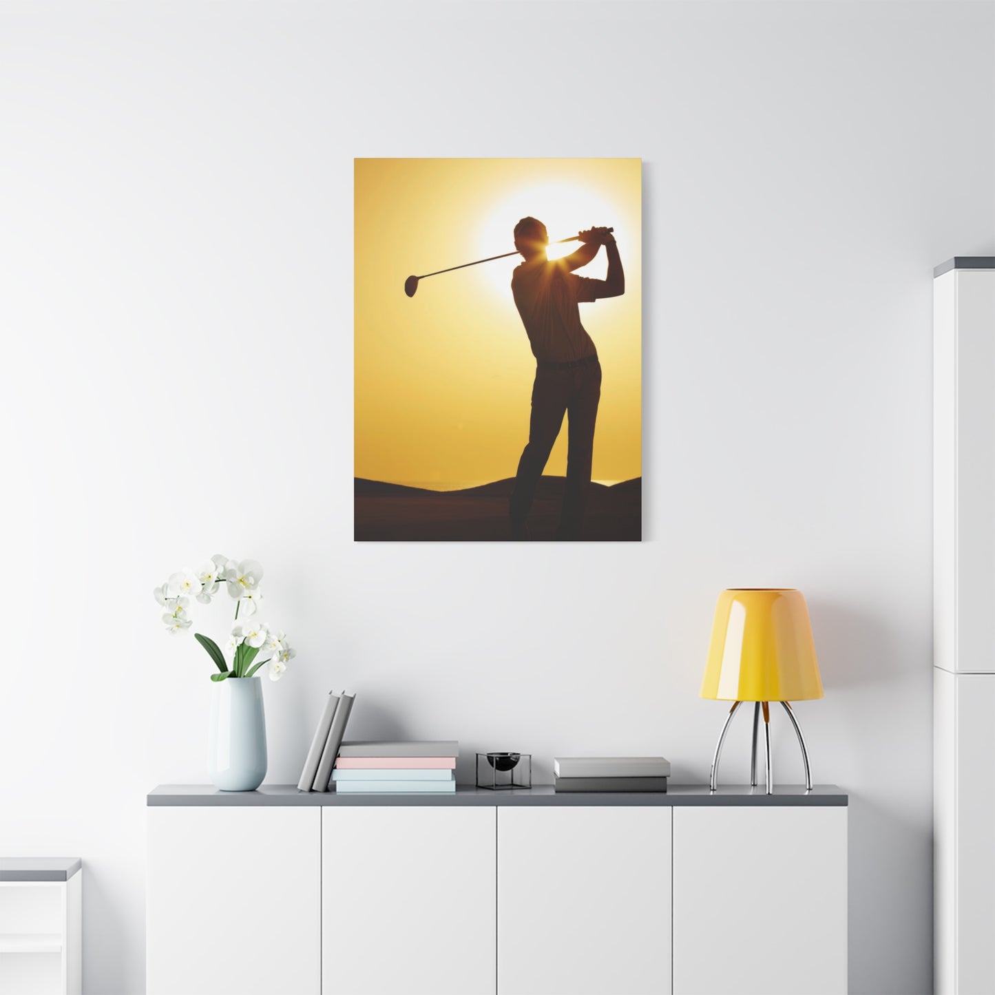 Golf Shot Low Yellow Wall Art & Canvas Prints