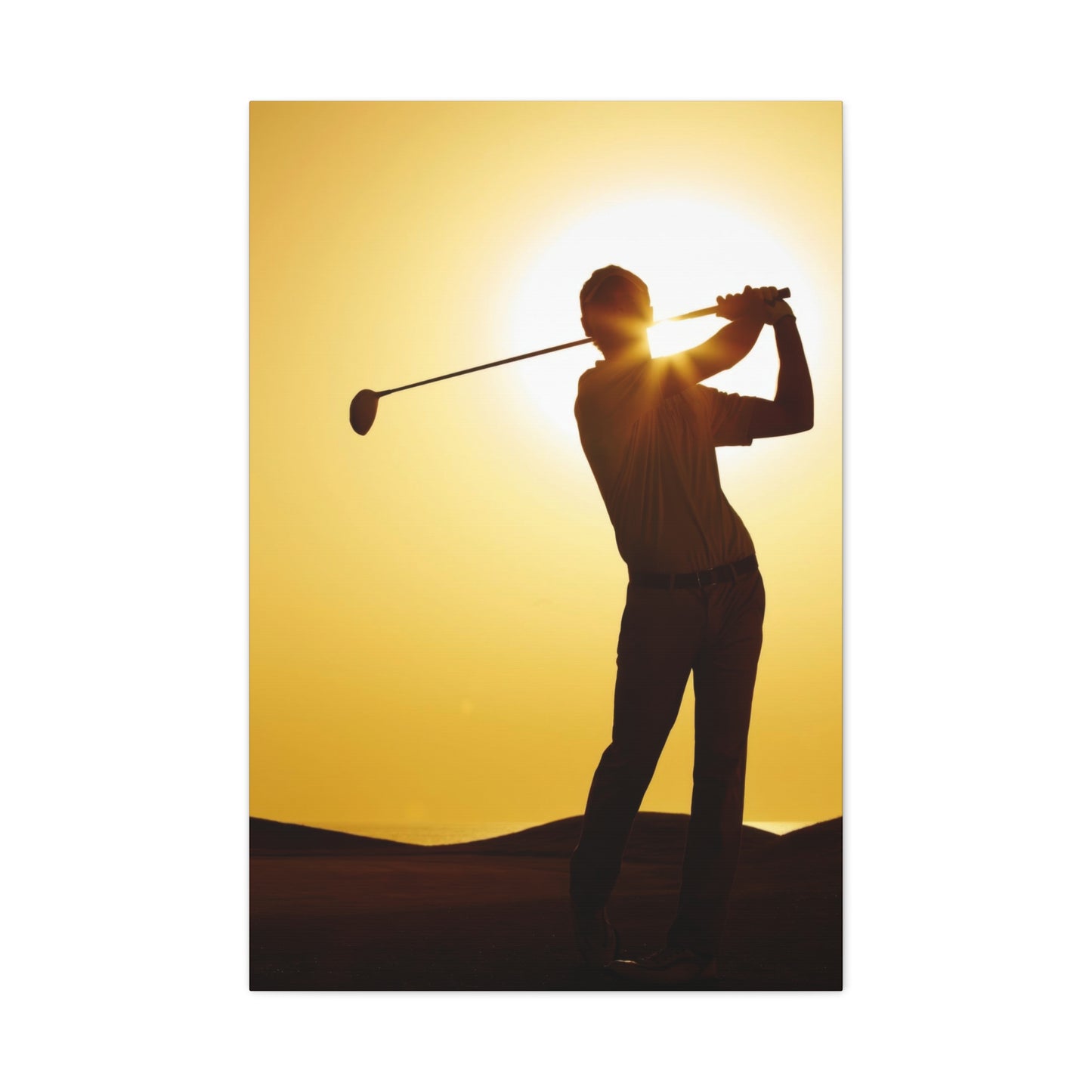 Golf Shot Low Yellow Wall Art & Canvas Prints