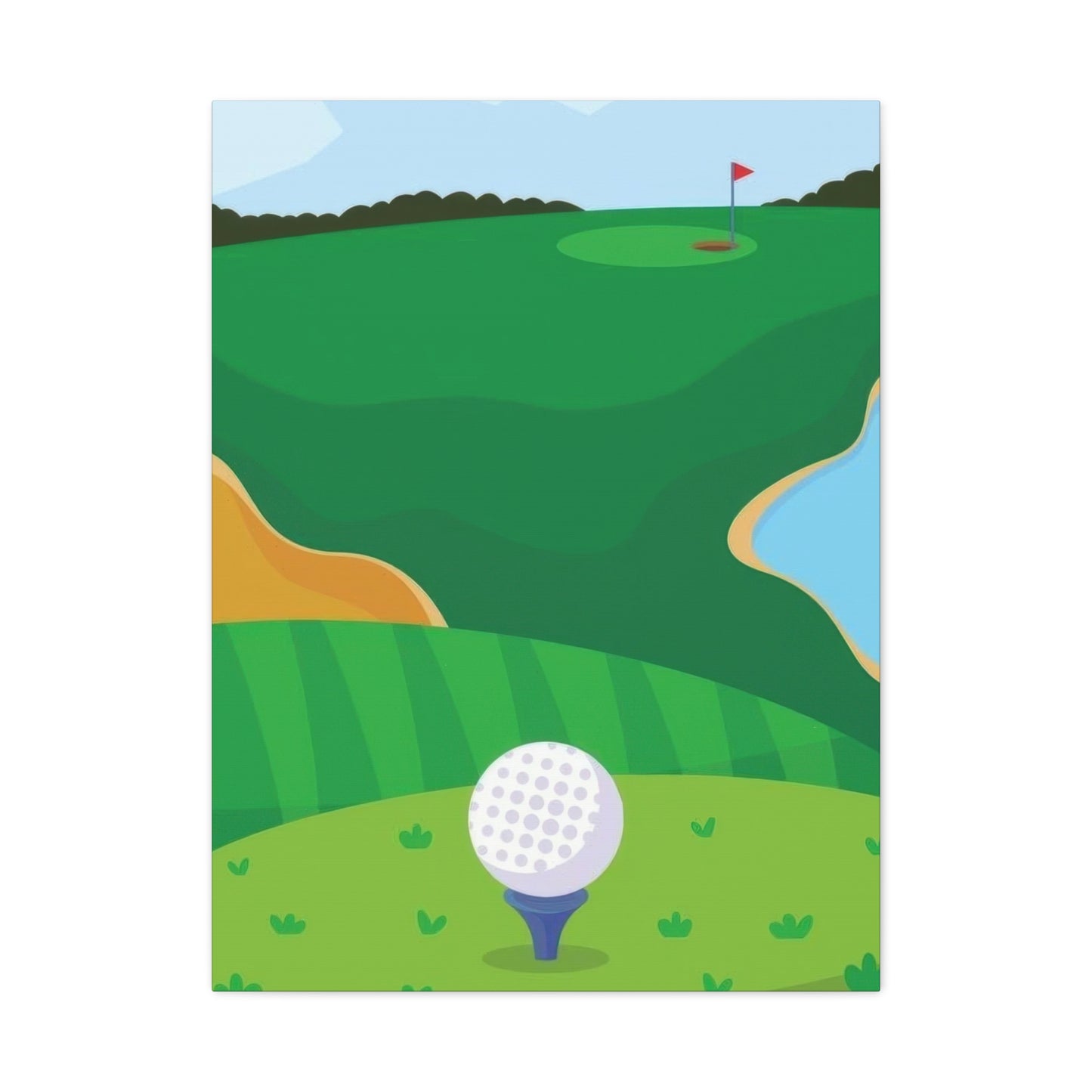 Golf Course Ball Wall Art & Canvas Prints