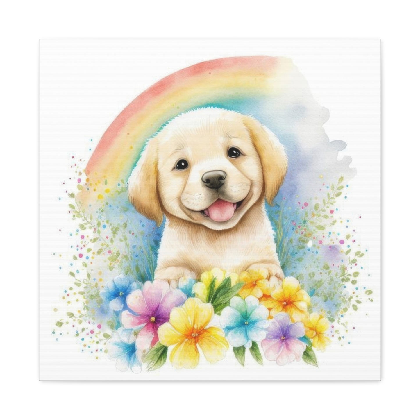 Happy Labrador Puppy Dog Wall Art & Canvas Prints