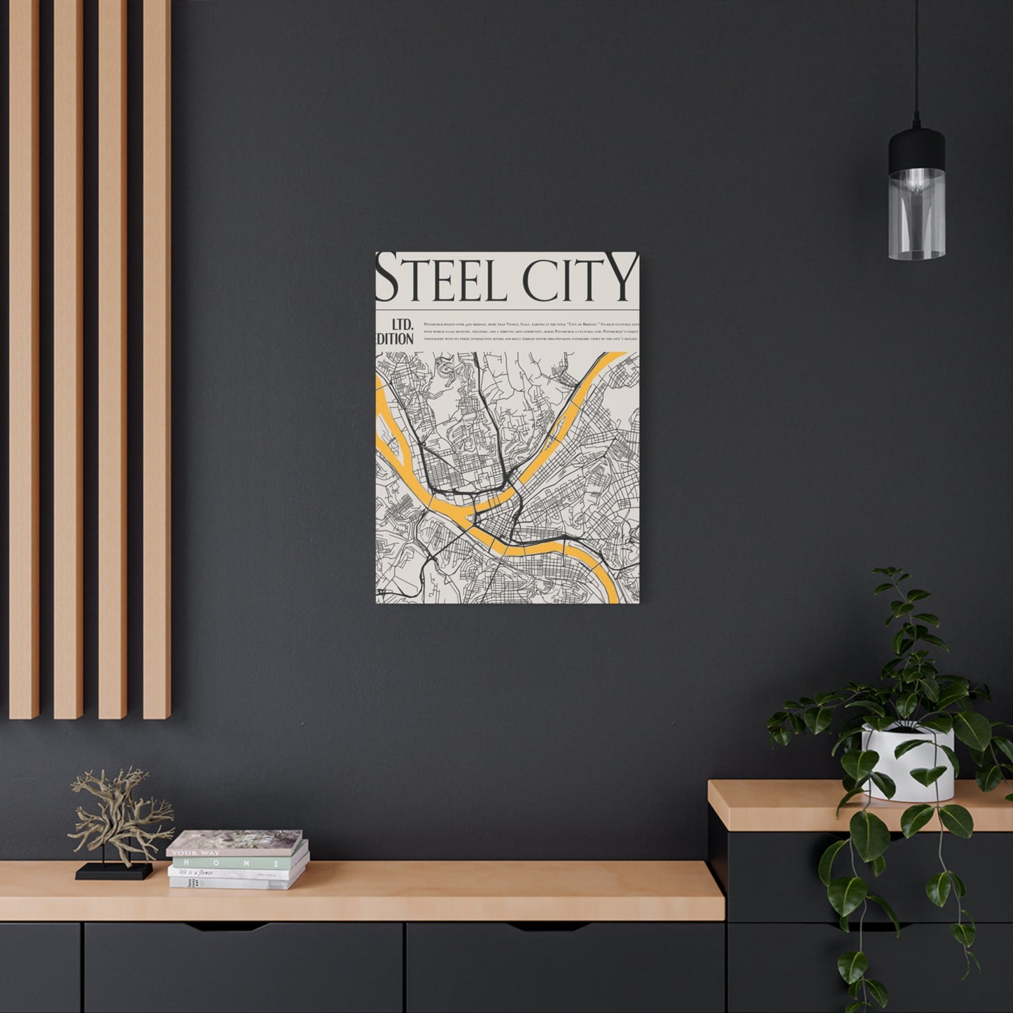 Steel City Poster Wall Art & Canvas Prints