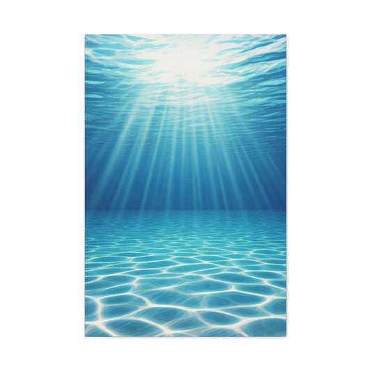 Sunlit Underwater Glow Wall Art & Canvas Prints Product Description