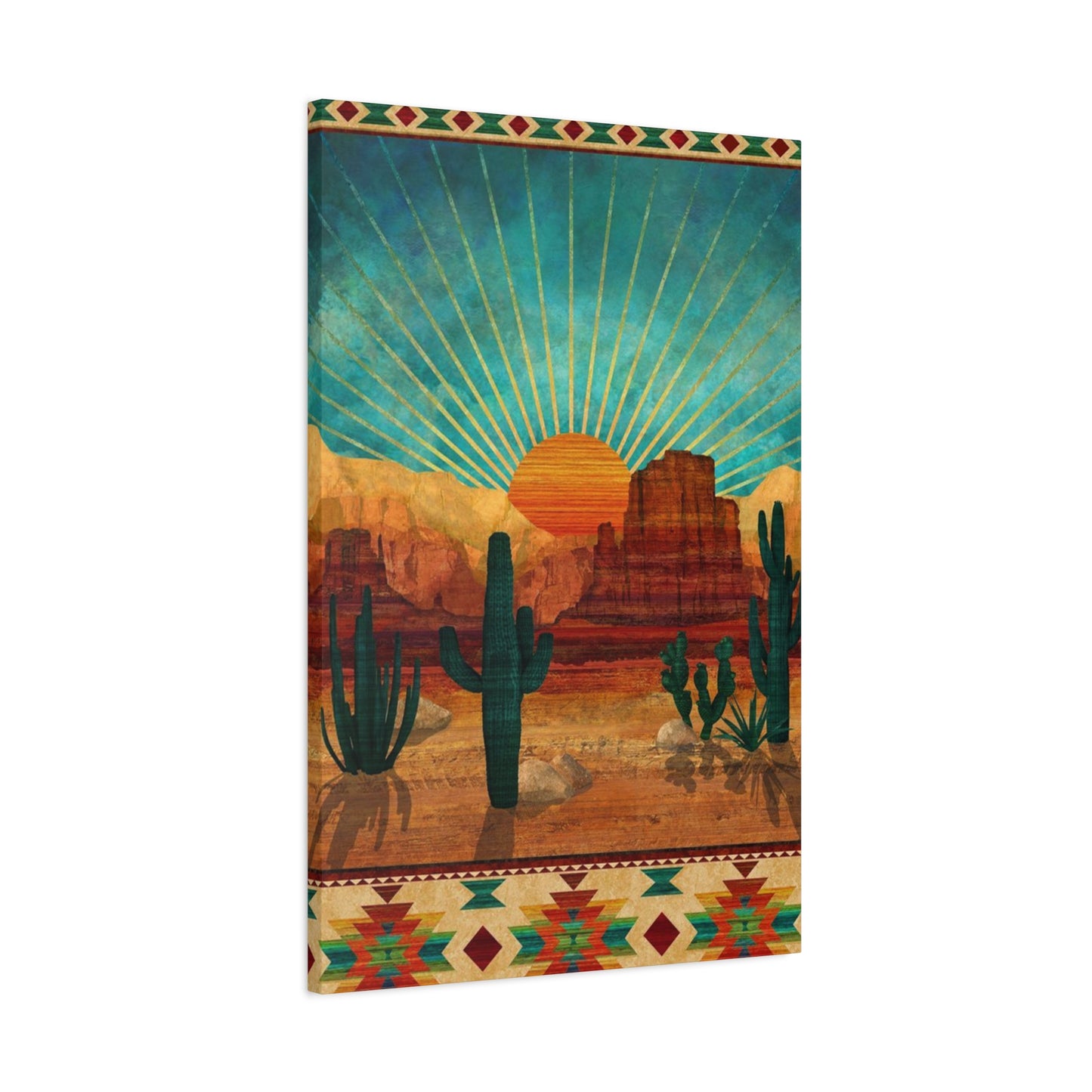 Sunrise In A Desert Wall Art & Canvas Prints