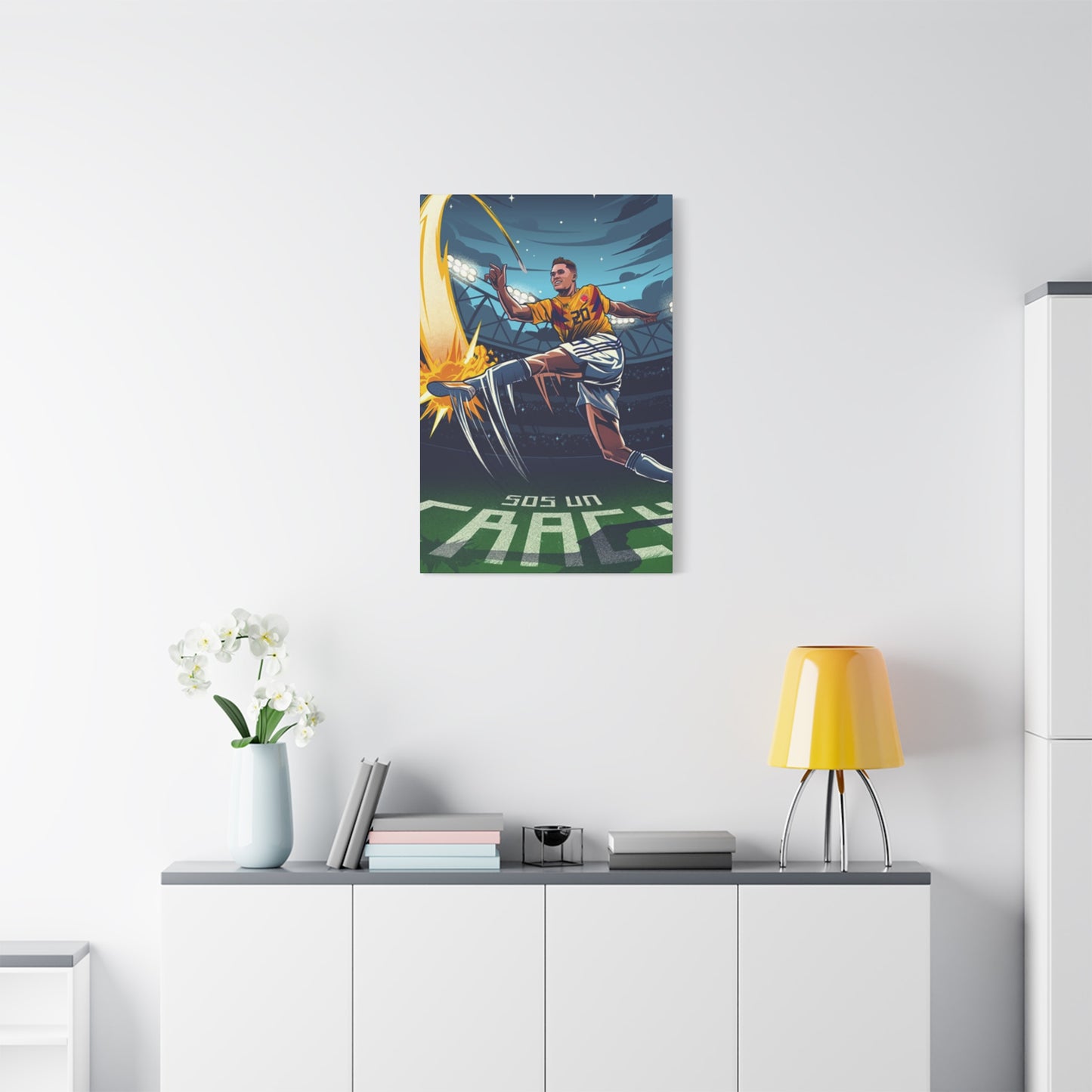 Animation Of Football Players Wall Art & Canvas Prints