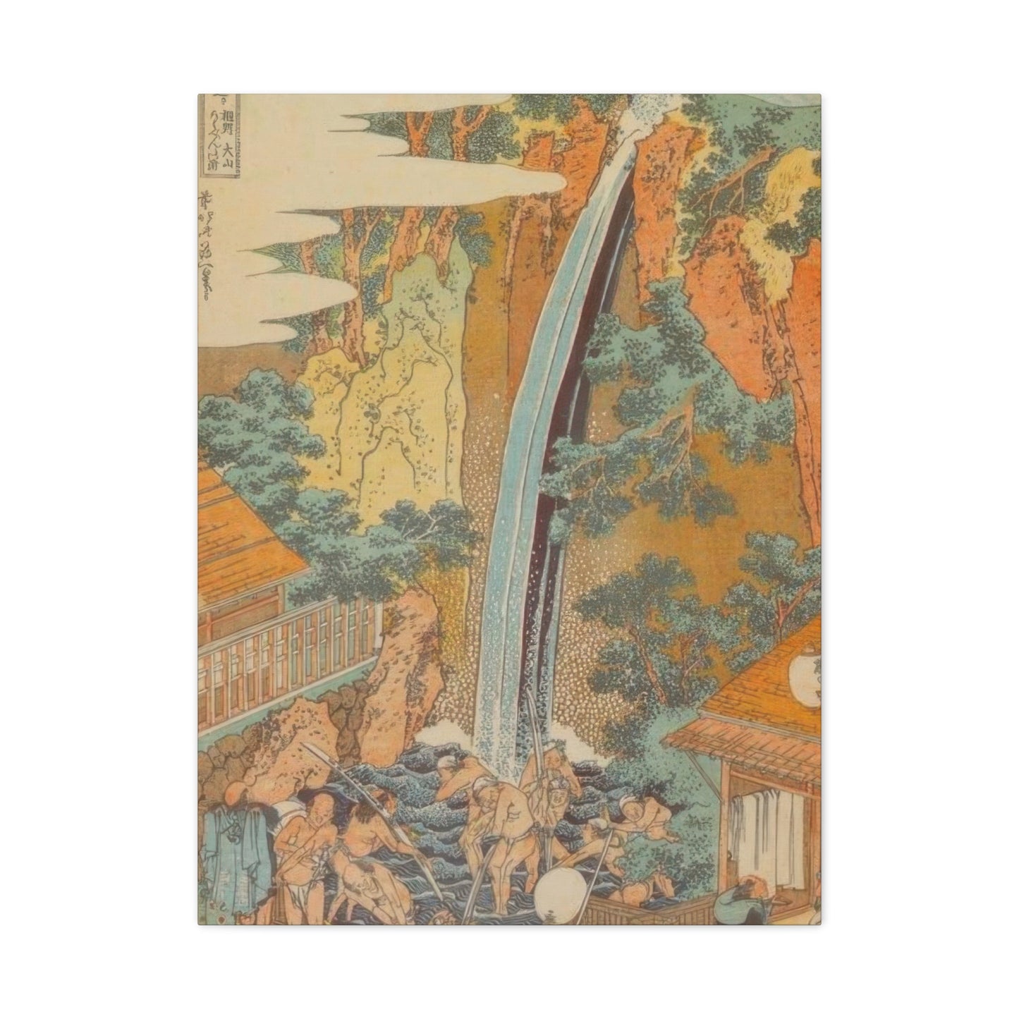 Katsushika Hokusai Roben Waterfall At Oyama An Sagami Province Wall Art & Canvas Prints